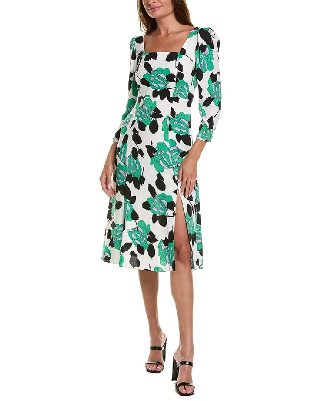 Teens Polka Dot Midi Dresses-Diane von Furstenberg Joanna Midi Dress