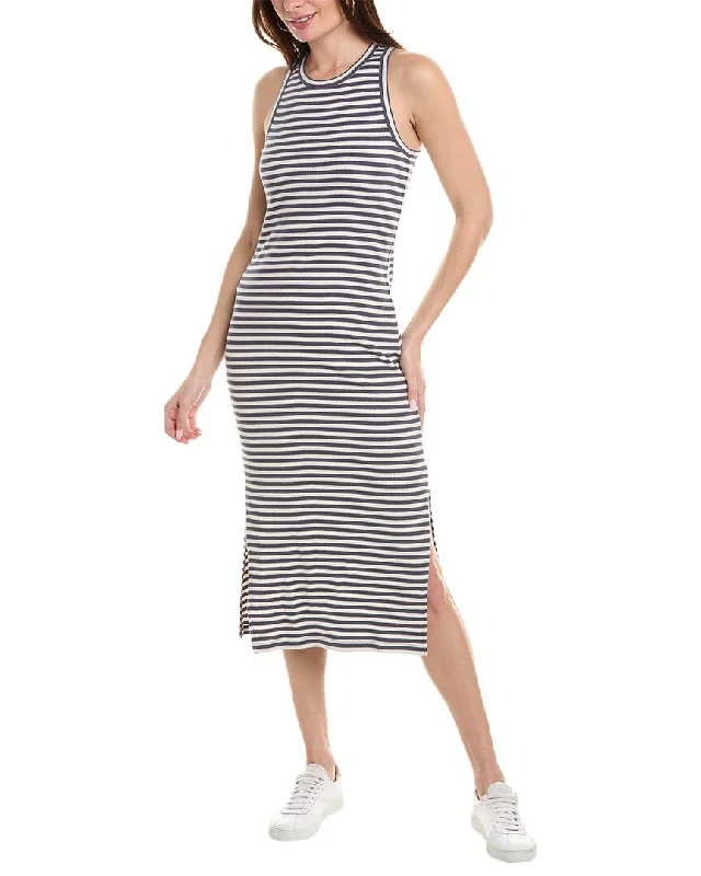 Knit Club Midi Dresses-Splendid Benson Stripe Midi Dress