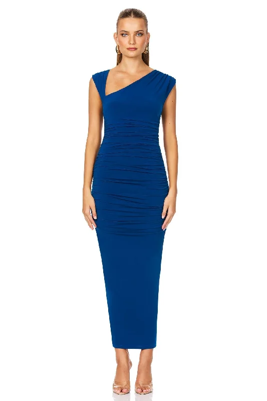 Trendy Party Midi Dresses-Nookie Dakota Midi Dress - Blue