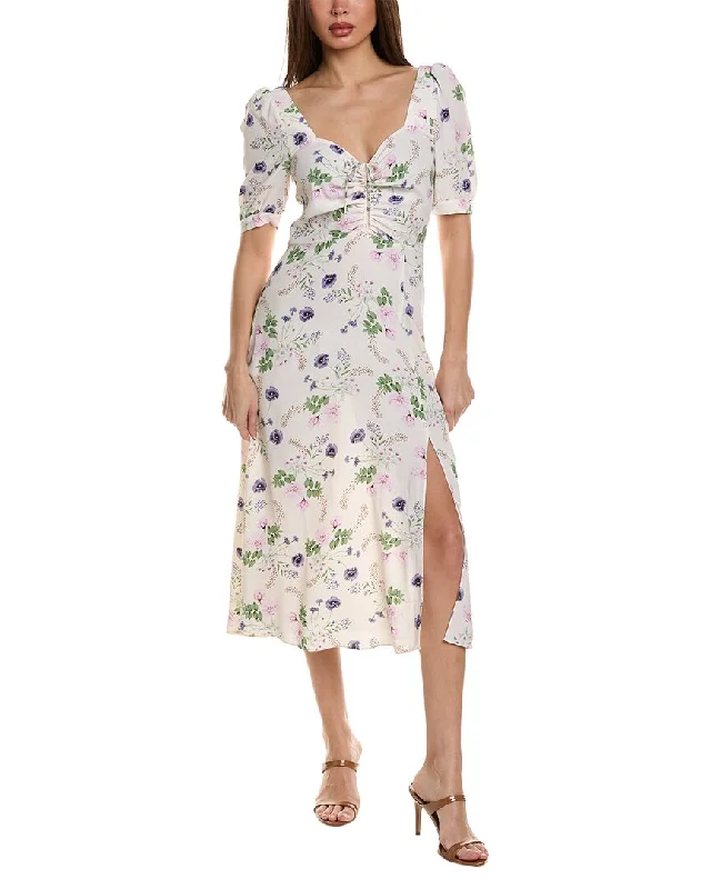 Silk Formal Midi Dresses-Favorite Daughter The Vineyard Midi Dress