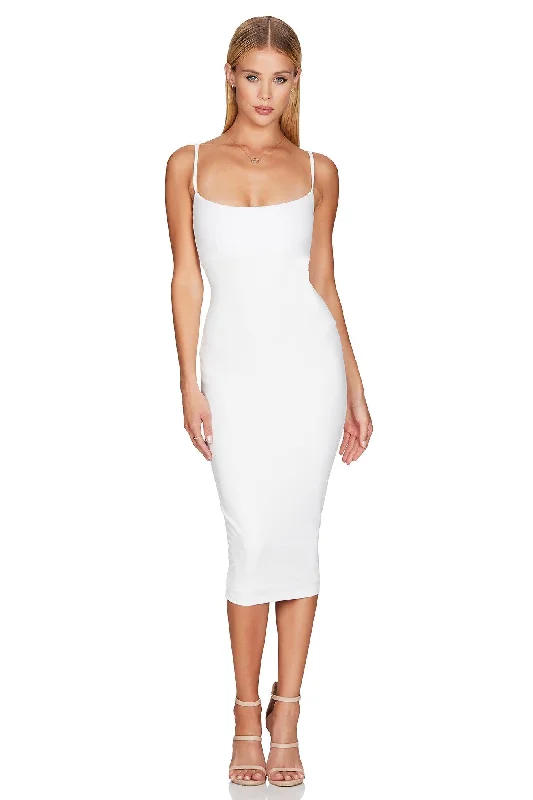 Sexy Date Midi Dresses-Nookie Bailey Midi Dress - Ivory