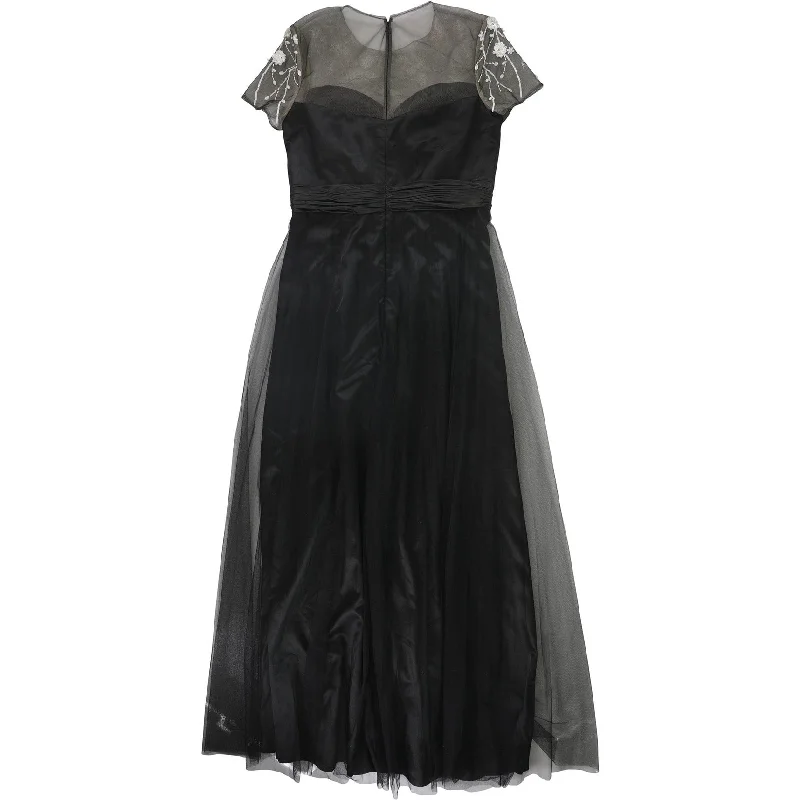 Silk Evening Dress-Js Collection Womens Embellished Gown Dress