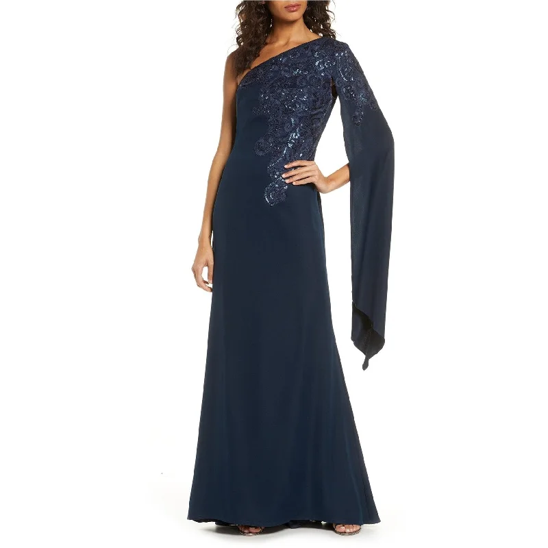 Elegant Maternity Evening Dress-Tadashi Shoji Womens Sequin Gown Dress