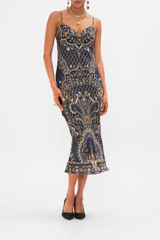 Plus Size Maxi Dresses-LONG BIAS SLIP DANCE WITH THE DUKE