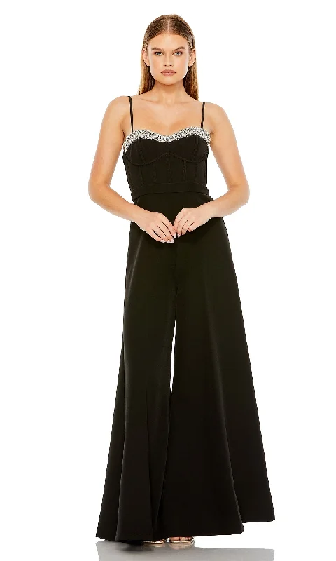 Chiffon Work Maxi Dresses-Mac Duggal Long Formal Jumpsuit 11765